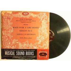  Rage Over Lost Penny / Minuett in G   78 rpm Vinyl Record Music