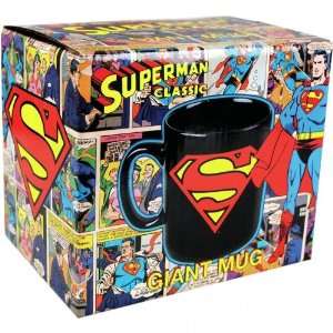  Superman   DC Comics Merchandise   Giant Ceramic Coffee Mug (Black 