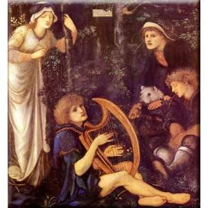 The Madness Of Sir Tristram 28x30 Streched Canvas Art by Burne Jones 