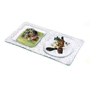  Morning Tide 6 X 12 Rectangular Plate, 2 Compartment 