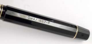 RARE OMAS 557 F PRE PARAGON OVERSIZE FOUNTAIN PEN NEAR MINT CONDITION 