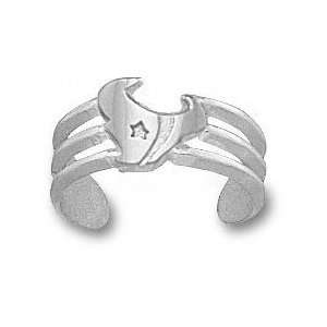Houston Texans Sterling Silver Horn Toe Ring:  Sports 