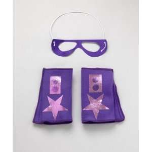    Purple Blaster Cuffs and Mask with a Pink Design Toys & Games