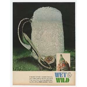    1967 7 Up Soda Wet & Wild Foaming Mug Print Ad: Home & Kitchen