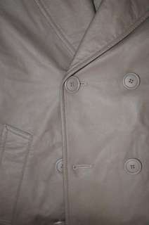 3500 S50AM0140 Martin Margiela Double Breasted Lamb Leather Jacket US 