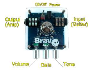 Bravo Audio Tube Booster Overdriven guitar effect  
