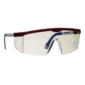  Safety Glass Radians Shark Red White Blue Clear Lens: Home 