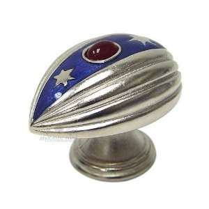  Faberge easter egg pendant knob in royal silver