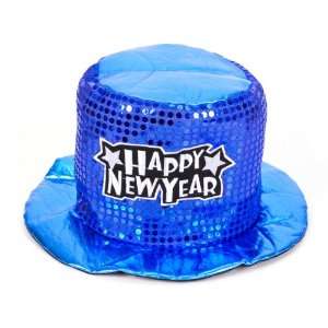  12 Happy New Year Sequin Top Hat Case Pack 12
