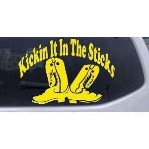   In The Sticks Country Car Window Wall Laptop Decal Sticker: Automotive