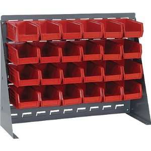   21in.H Rack Size, Red Bins, Model# QBR 2721 220 24RD