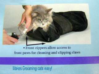 Cat Groomers Bathing & Bag Nail Claw Grooming   Medium Size   Hold 