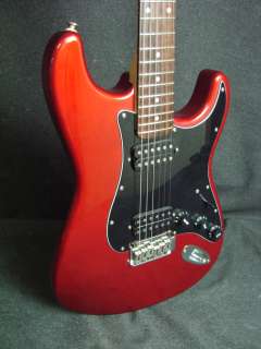 Fender Squier Standard Big Apple HH Stratocaster Electric Guitar Red 