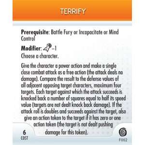 HeroClix Terrify # F002 (Rookie)   Mutations and Monsters 