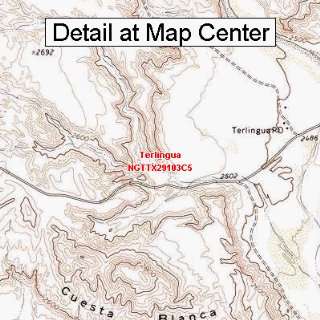  USGS Topographic Quadrangle Map   Terlingua, Texas (Folded 