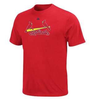 St. Louis Cardinals Red Wordmark T Shirt sz Medium  