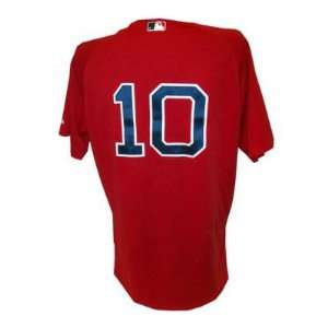  Tim Bogar #10 Red Sox 2010 Game Worn Red Jersey (48 