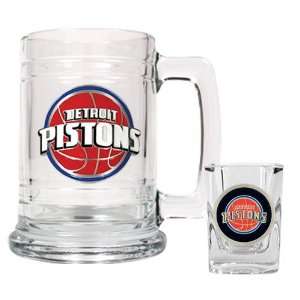  Detroit Pistons NBA Boilermaker Set   Primary Logo 