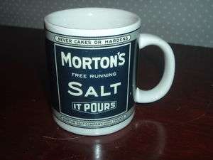 Morton Salt Dark Navy Coffee Mug NEW  