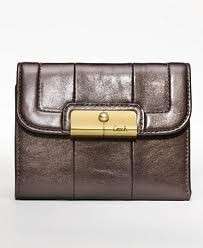 NWT Coach Kristin Bronze Leather Medium Clutch Wallet Purse 45113 