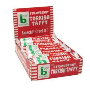 Bonomo Turkish Taffy Strawberry (Pack of 24)  Grocery 
