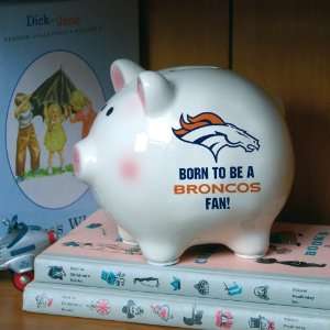  Pack of 3 NFL Born To Be A Broncos Fan Piggy Banks