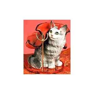  Silver Maine Coon Cat Devil Figure: Toys & Games