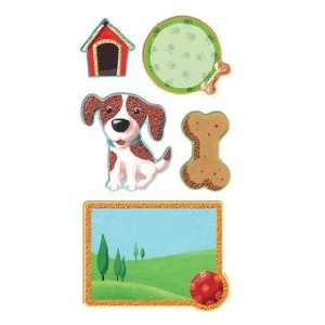  Paws & Claws Dog Chipboard Scrapbook Stickers: Arts 
