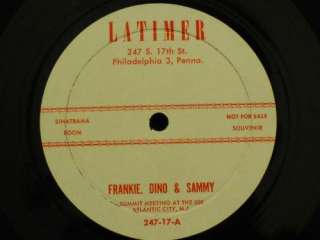 Frank Sinatra Souvenir From Latimer Cafe LP Sinatrama  
