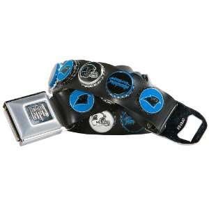  Carolina Panthers Bottle Cap Belt (Medium, 33 36 