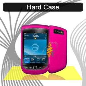 Pink Rubberized Snap On Hard Case Blackberry 9810 Torch  