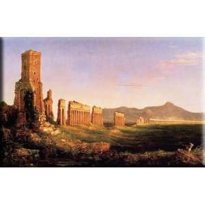 Aqueduct near Rome 30x19 Streched Canvas Art by Cole, Thomas  