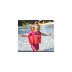   50+ FloatSuit with adjustable buoyancy Hot Mango stripe, 4 to 6 years