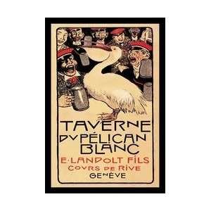  Taverne du Pelican Blanc 12x18 Giclee on canvas