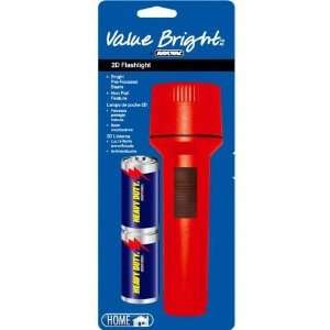   Value Bright 2D Flashlight with Heavy Duty Batteries