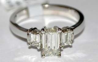Diamond Engagement Ring Wedding Ring 1.4ct 18K White