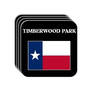  US State Flag   TIMBERWOOD PARK, Texas (TX) Set of 4 Mini 