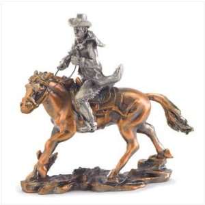 Cowboy On Horse Figurine:  Kitchen & Dining