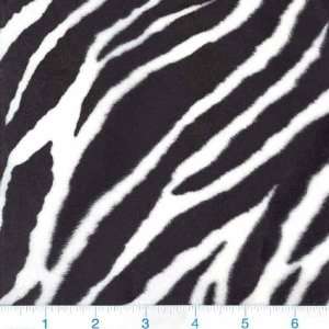  58 Wide Wave Faux Fur Zebra Fabric By The Yard: Arts 