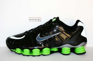 Authentic Nike Shox TLX Black Neon Action Green nz Men sz 7.5  13 