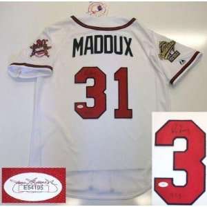 Autographed Greg Maddux Jersey   Atl Braves World Series Jsa  