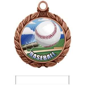  Hasty Awards Custom Baseball HD Insert Medals M 8501 BRONZE MEDAL 