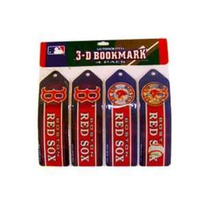    Boston Red Sox 4 pk 3 D Bookmarks Case Pack 12: Sports & Outdoors