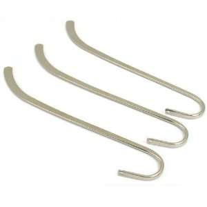 3 Nickel Plated Hook Bookmark for Beading Craft 4.75 