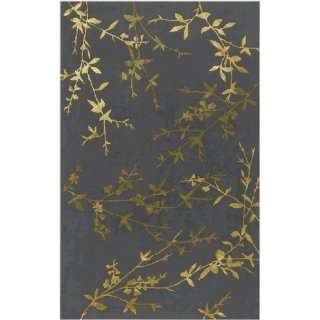  Surya TAM1003 58 Charcoal Tamira Collection Rug   5ft X 