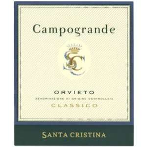   Campogrande Orvieto Classico Doc 750ml: Grocery & Gourmet Food