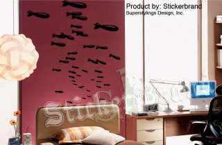 Vinyl Wall Decal Sticker Bombs Away Military Bombing  