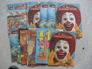Lot of 17 1980s McDonaldLand Fun Times Booklets LOOK  