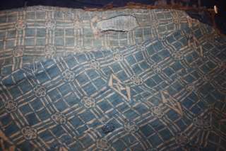   edo antique cotton Beautiful boro of the Rain jacket kasuri & katazome