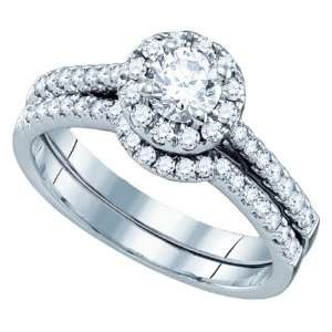  0.51ctw Diamond 0.18ct Center Round Bridal Ring 